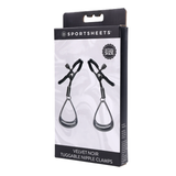 Velvet Noir Tuggable Nipple Clamps