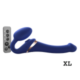 MULTI ORGASM BENDABLE STRAP-ON - XL - NIGHT BLUE